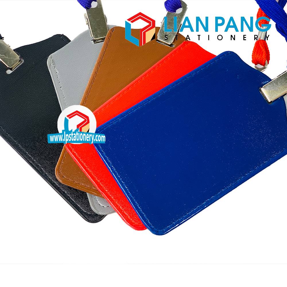 PU Leather ID Card Badge Credit Card Holder welcome-to-notebook-advertising-l-l-c